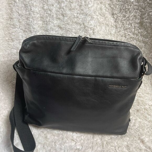 Mandarina Duck Soft Leather Black laptop,Computer office shoulder bag - Picture 7 of 16